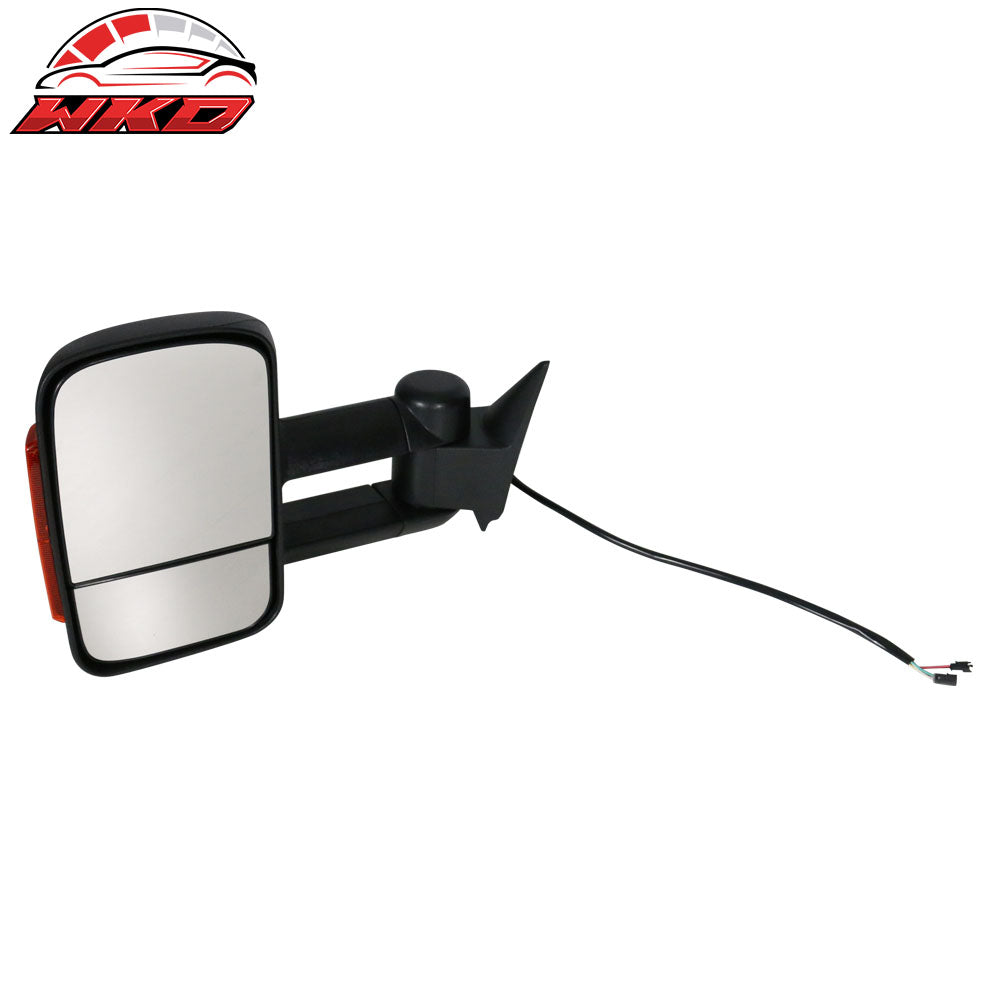 Fits 88-98 Chevy C/K C10 1500 2500 3500 Manual Towing Side Mirrors & LED Signal