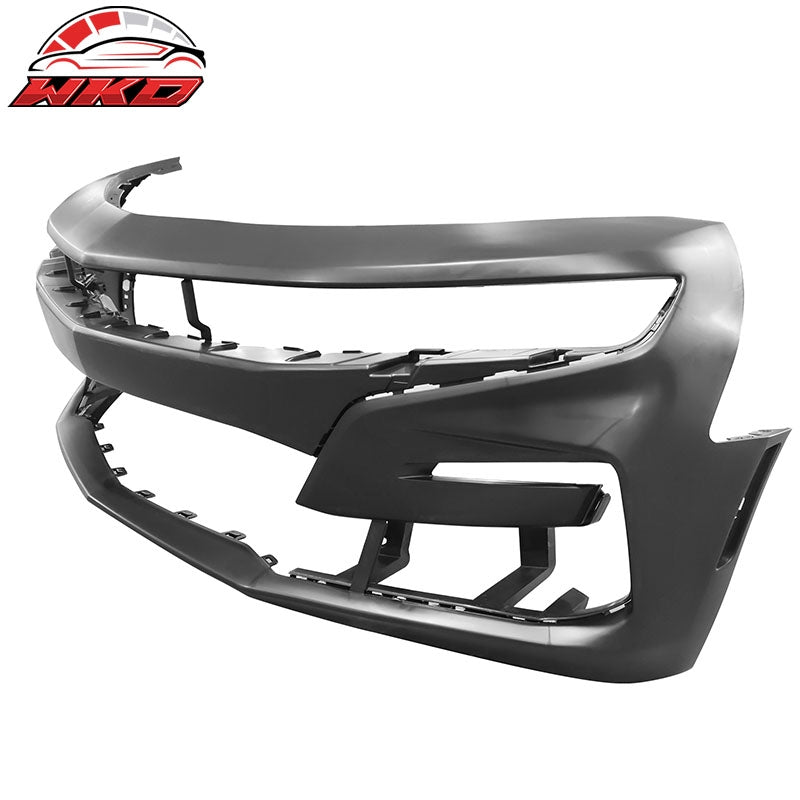 Fits 19-24 Chevy Camaro 19 SS Style PP Front Bumper Cover w/ Matte Black 3PC Lip