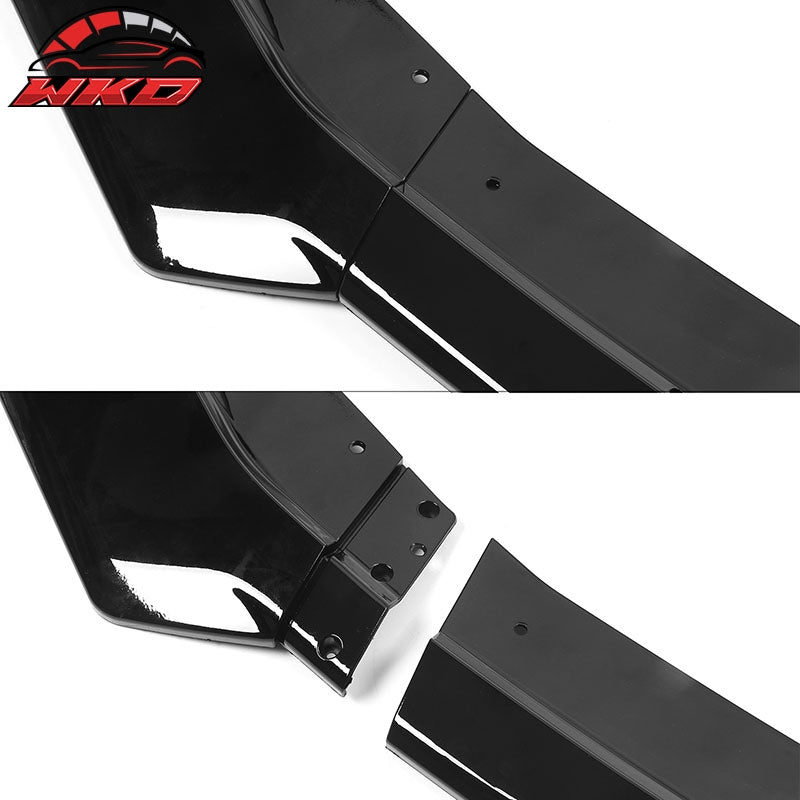 Fits 19-24 Chevy Camaro 19 SS Style PP Front Bumper Cover w/ Gloss Black 3PC Lip