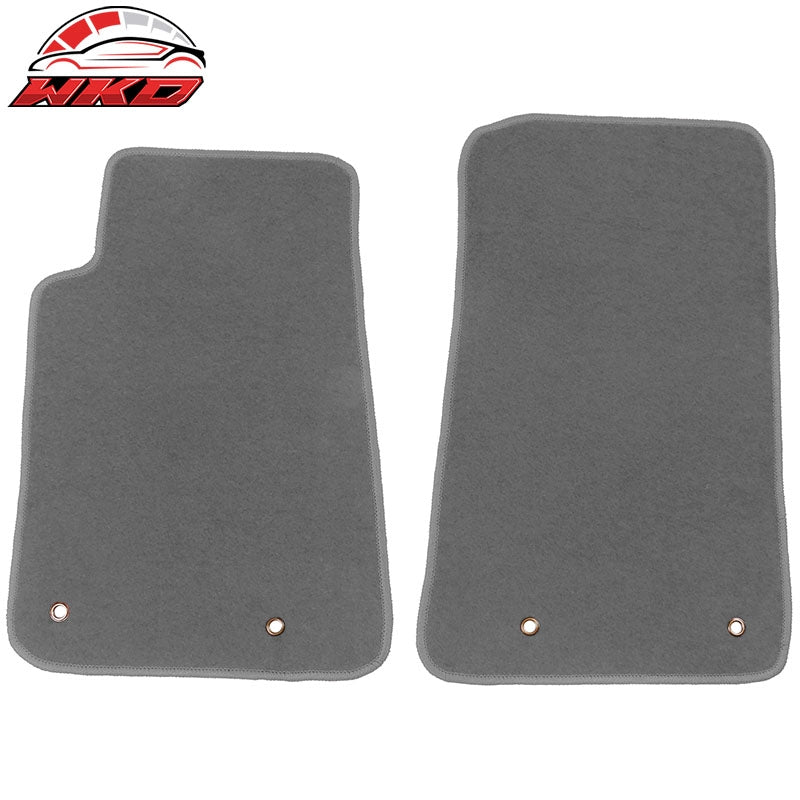 Wholesale 10-15 Chevy Camaro Floor Mats Nylon Grey Non-Slip Auto Carpets 2PC Set