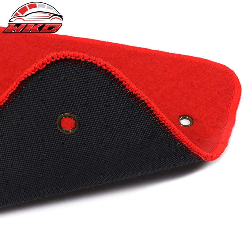 Fits 10-15 Chevy Camaro Floor Mats Nylon Red Non-Slip Auto Carpets 2PC Set