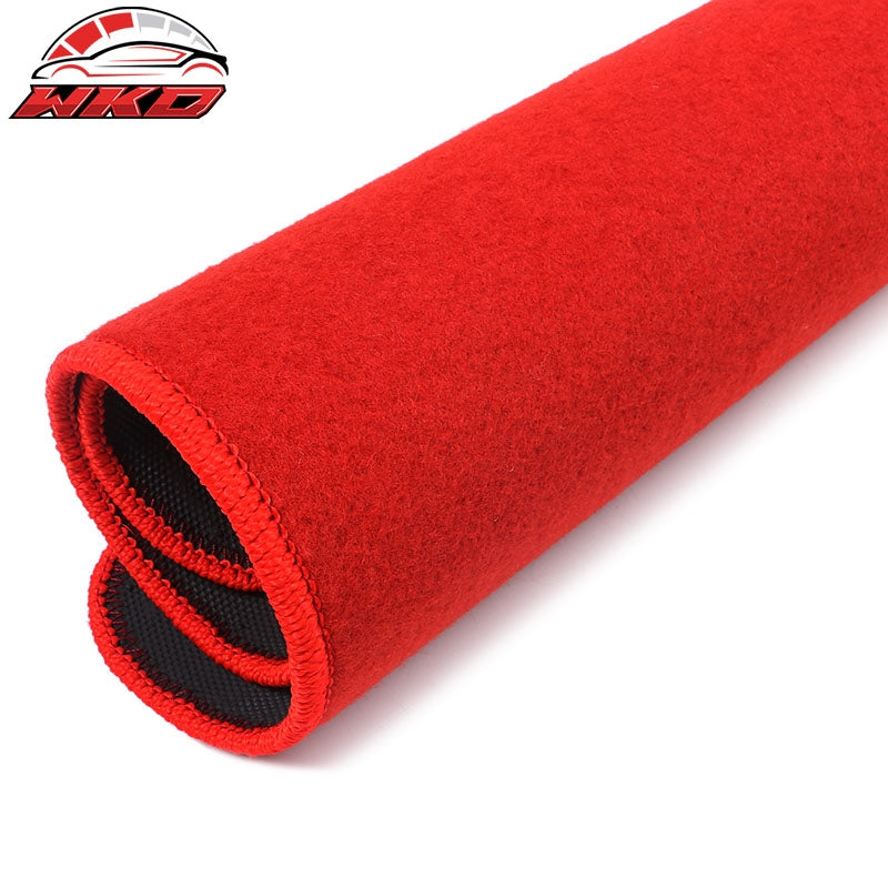 Fits 10-15 Chevy Camaro Floor Mats Nylon Red Non-Slip Auto Carpets 2PC Set