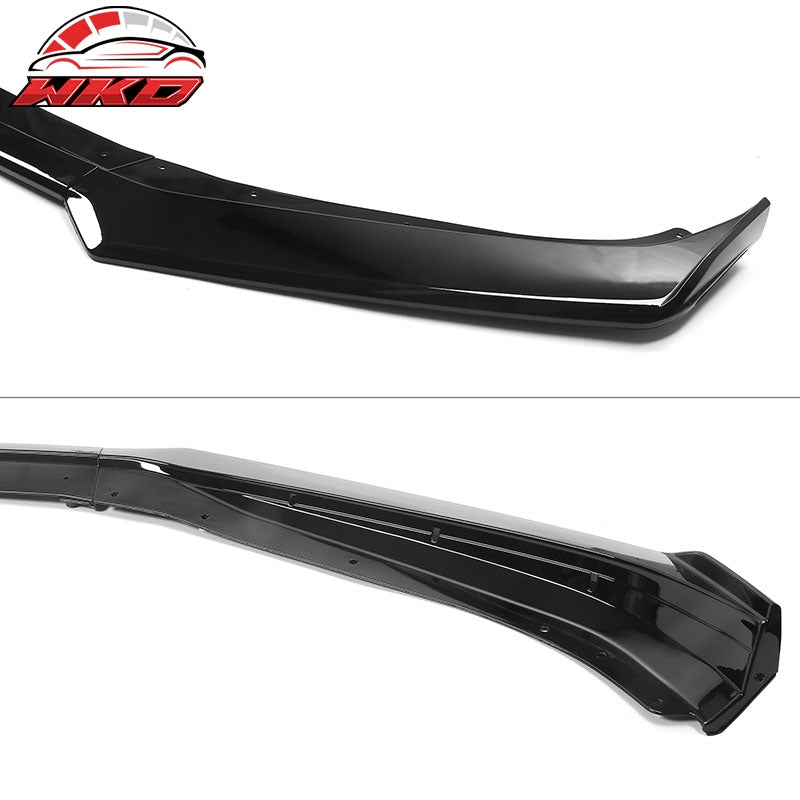 Fits 16-24 Chevy Camaro Front Bumper Lip 1LE Style Spoiler Gloss Black Splitter