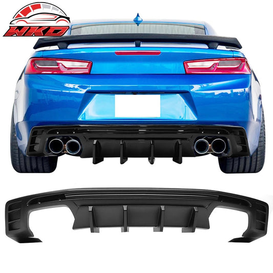 Wholesale 16-24 Chevy Camaro IKON Style 1PC Rear Bumper Lip Diffuser PP Matte Black