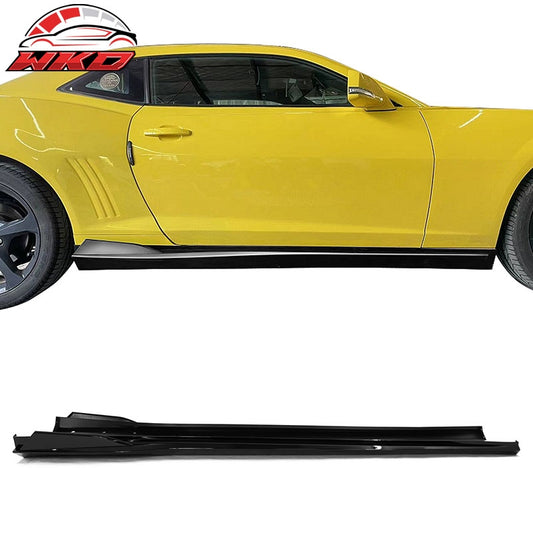 Wholesale 16-24 Chevy Camaro Ikon V2 Style Side Skirts Rocker Panel Gloss Black 4PC PP