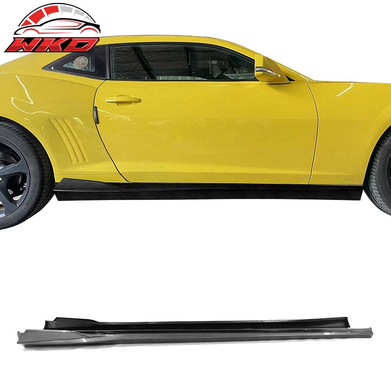 Wholesale 16-24 Chevy Camaro Ikon V2 Style Side Skirts Carbon Fiber Print 4PCS PP