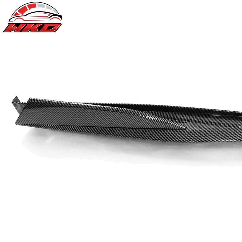 Fits 16-24 Chevy Camaro Ikon V2 Style Side Skirts Carbon Fiber Print 4PCS PP