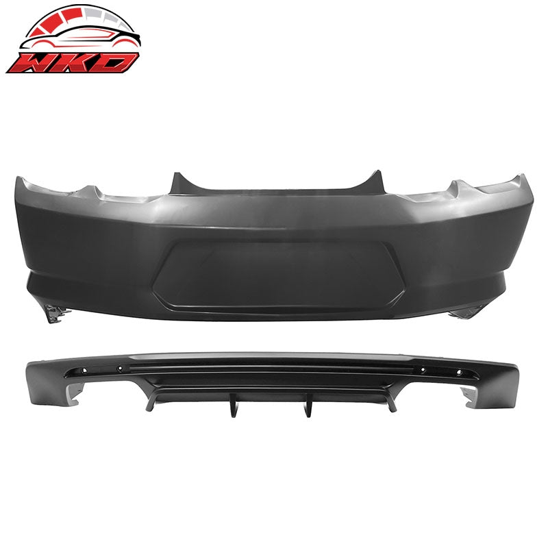 Wholesale 19-24 Chevy Camaro LT/LS/SS/ZL1 OE Style Rear Bumper Cover & Matte Diffuser - Wikond Auto