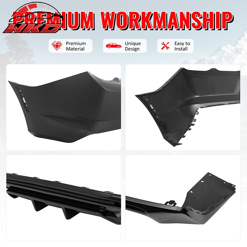 Wholesale 19-24 Chevy Camaro LT/LS/SS/ZL1 OE Style Rear Bumper Cover & Gloss Diffuser - Wikond Auto