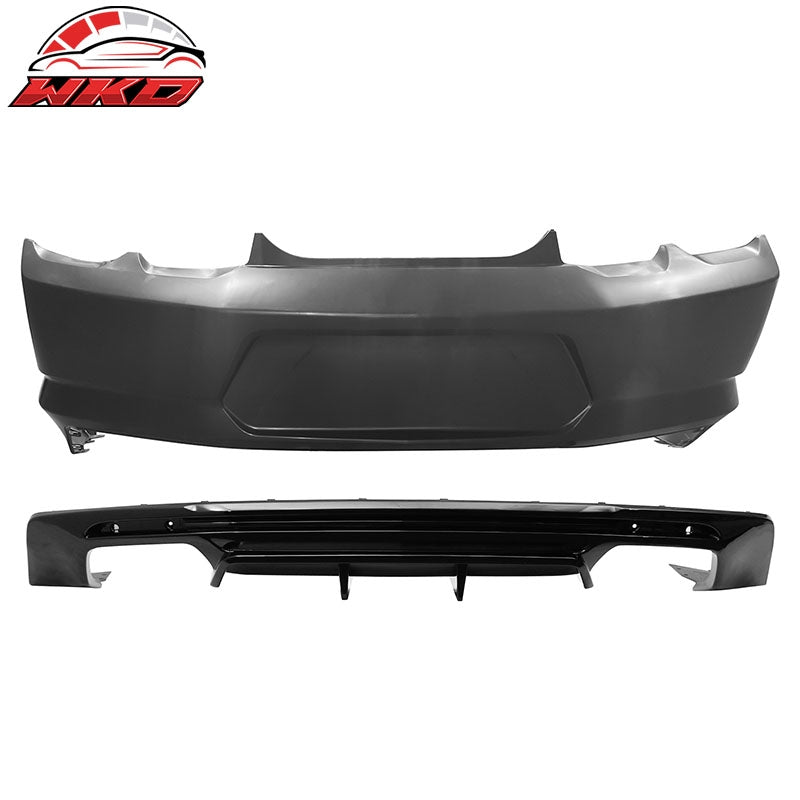 Wholesale 19-24 Chevy Camaro LT/LS/SS/ZL1 OE Style Rear Bumper Cover & Gloss Diffuser - Wikond Auto