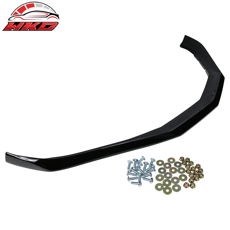 For 16-18 Chevy Camaro LT OE Style Front Bumper Lip Chin Spoiler Gloss Black ABS
