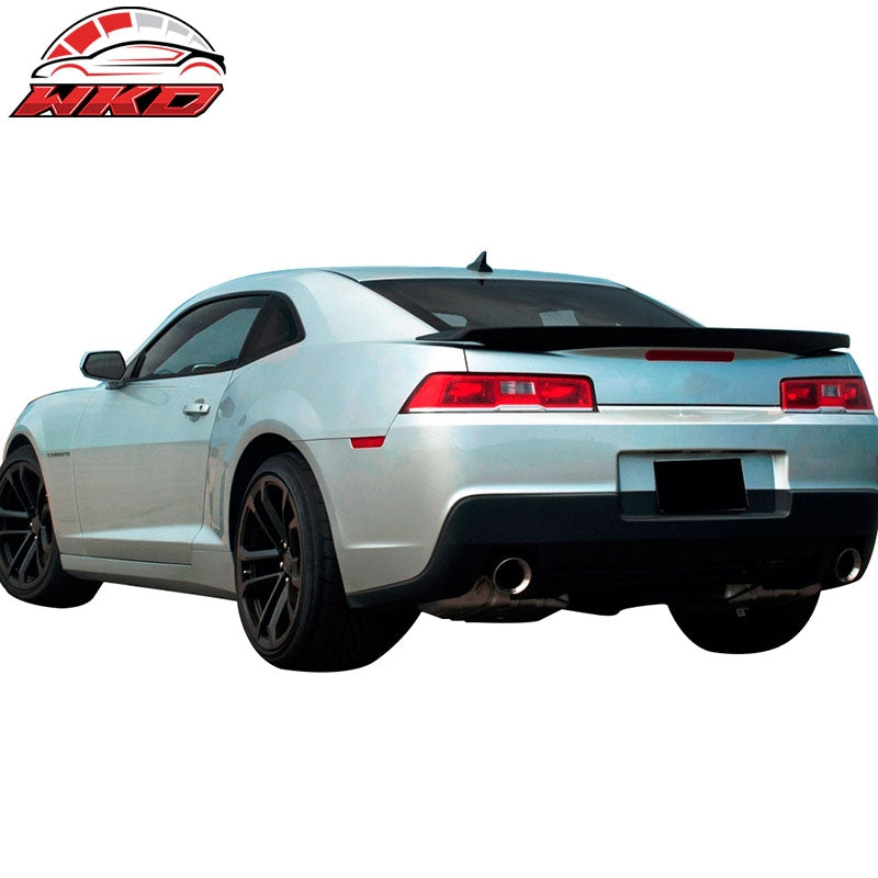 Fits 14-15 Chevy Camaro OE Style Low Blade Rear Trunk Spoiler Wing Unpainted ABS