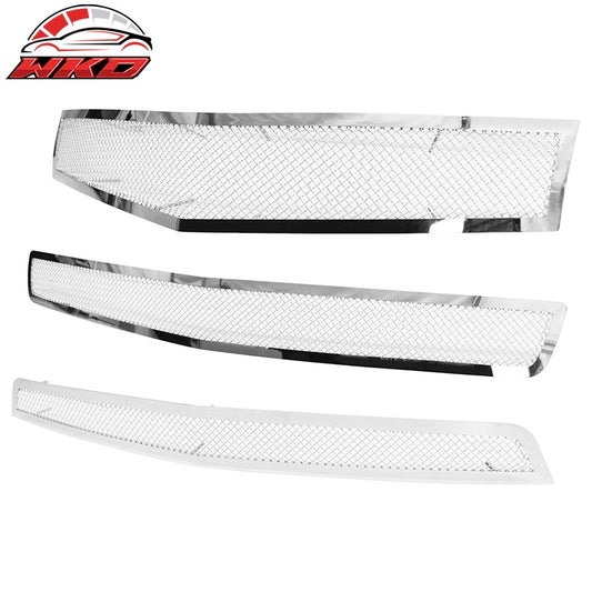 Wholesale 2010-2013 Chevy Camaro Perimeter Woven Mesh Lower + Upper Grille Insert - Wikond Auto