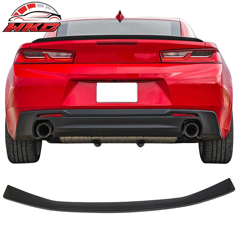 Fits 16-24 Chevy Camaro RS Style Flush Mount Rear Trunk Spoiler ABS Unpainted