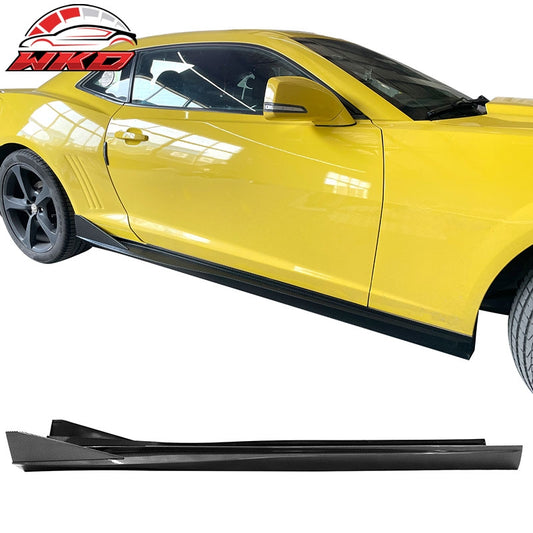 Wholesale 10-15 Chevy Camaro IKON V3 Style Side Skirts Extension Carbon Fiber Print PP