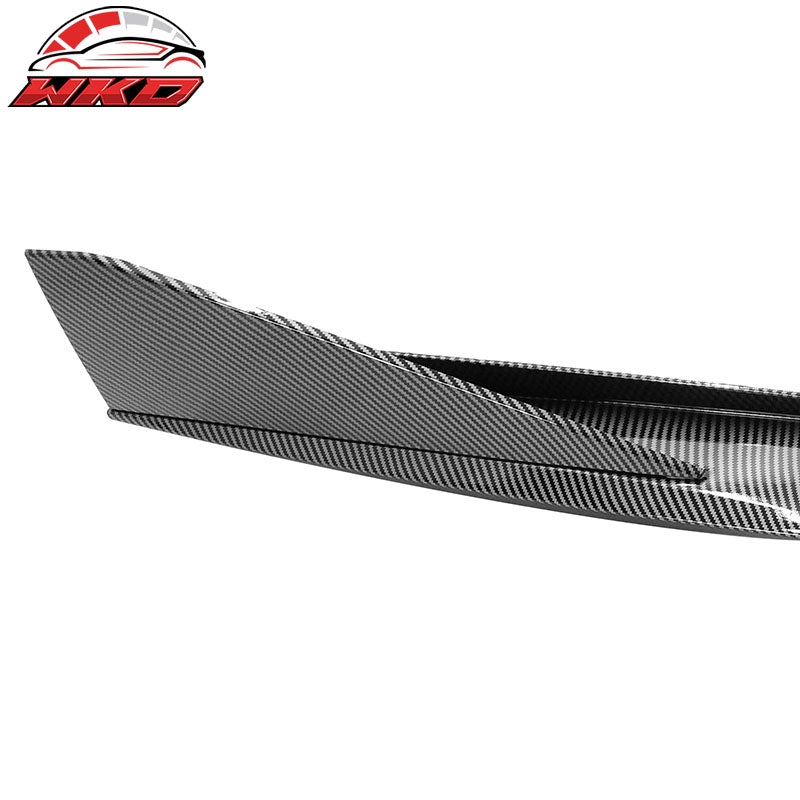 For 10-15 Chevy Camaro IKON V3 Style Side Skirts Extension Carbon Fiber Print PP