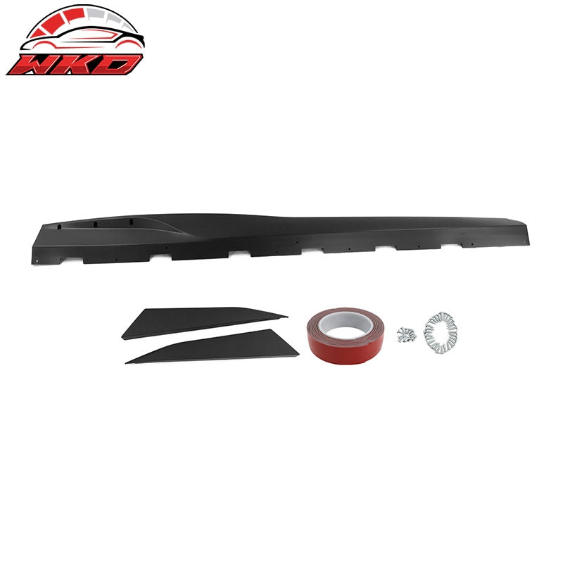 Wholesale 16-24 Chevy Camaro IKON V2 Style 4PCS Side Skirts Extension PP Matte Black - Wikond Auto