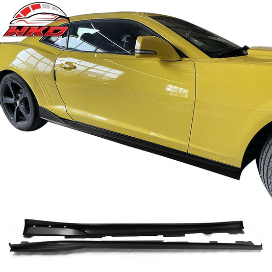 Wholesale 16-24 Chevy Camaro IKON V3 Style 4PCS Side Skirts Extension PP Matte Black
