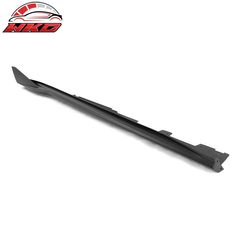 Fits 16-24 Chevy Camaro IKON V3 Style 4PCS Side Skirts Extension PP Matte Black
