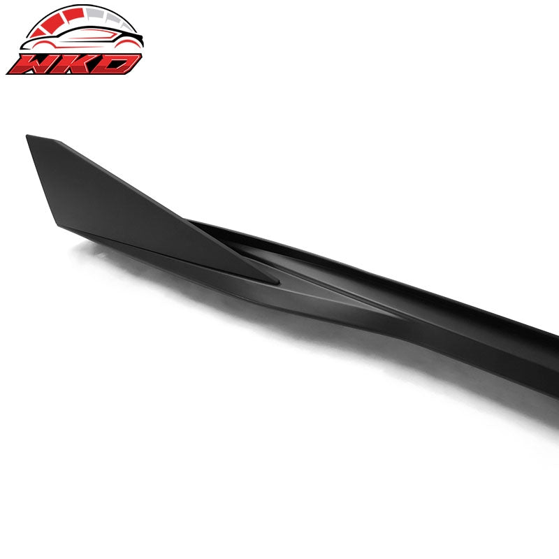 Fits 16-24 Chevy Camaro IKON V3 Style 4PCS Side Skirts Extension PP Matte Black