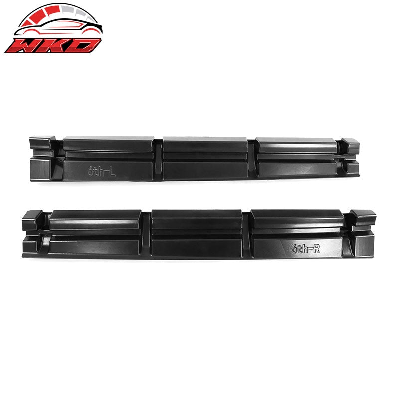 Fits 16-24 Chevy Camaro IKON V3 Style 4PCS Side Skirts Extension PP Matte Black