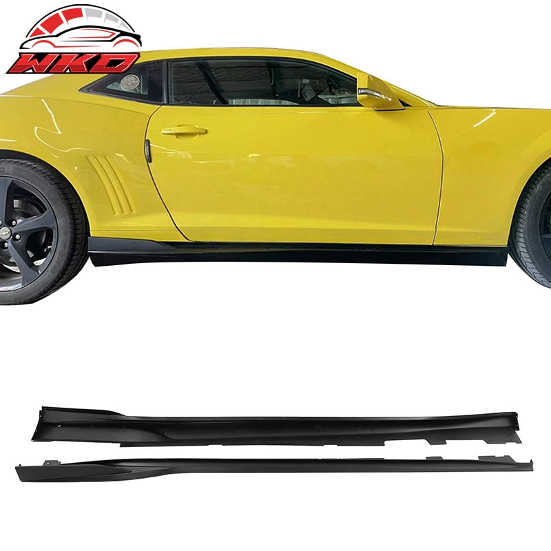 Wholesale 16-24 Chevy Camaro Rocker Style Matte Black Side Skirts Extension 4PCS PP Matte Black - Wikond Auto