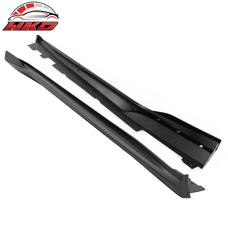 Wholesale 16-24 Chevy Camaro Rocker Style Matte Black Side Skirts Extension 4PCS PP - Wikond Auto
