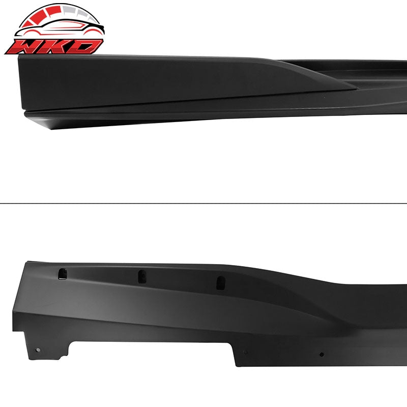 Wholesale 16-24 Chevy Camaro Rocker Style Matte Black Side Skirts Extension 4PCS PP - Wikond Auto