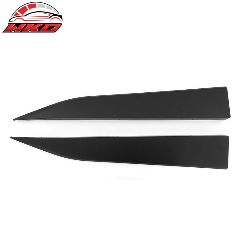 Fits 10-15 Chevy Camaro Rocker Style Add On Side Skirts Panels Matte Black PP