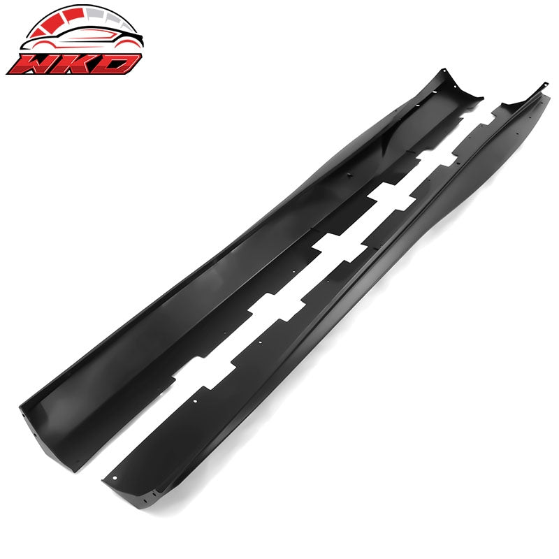 Fits 10-15 Chevy Camaro Matte Black PP Side Skirts Rocker Panel IKON V3 Style