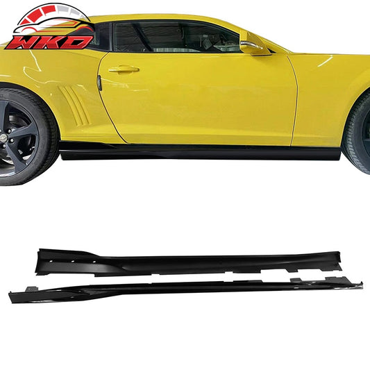 Wholesale 16-24 Chevy Camaro Rocker Style Side Skirts Rocker Panel Gloss Black 4PC PP