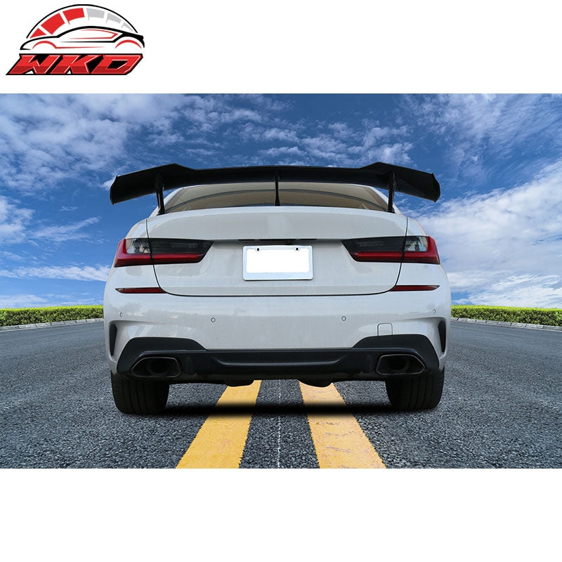 For 16-24 Chevy Camaro ZL1 1LE Style Trunk Spoiler ABS Unpainted Black Rear Wing