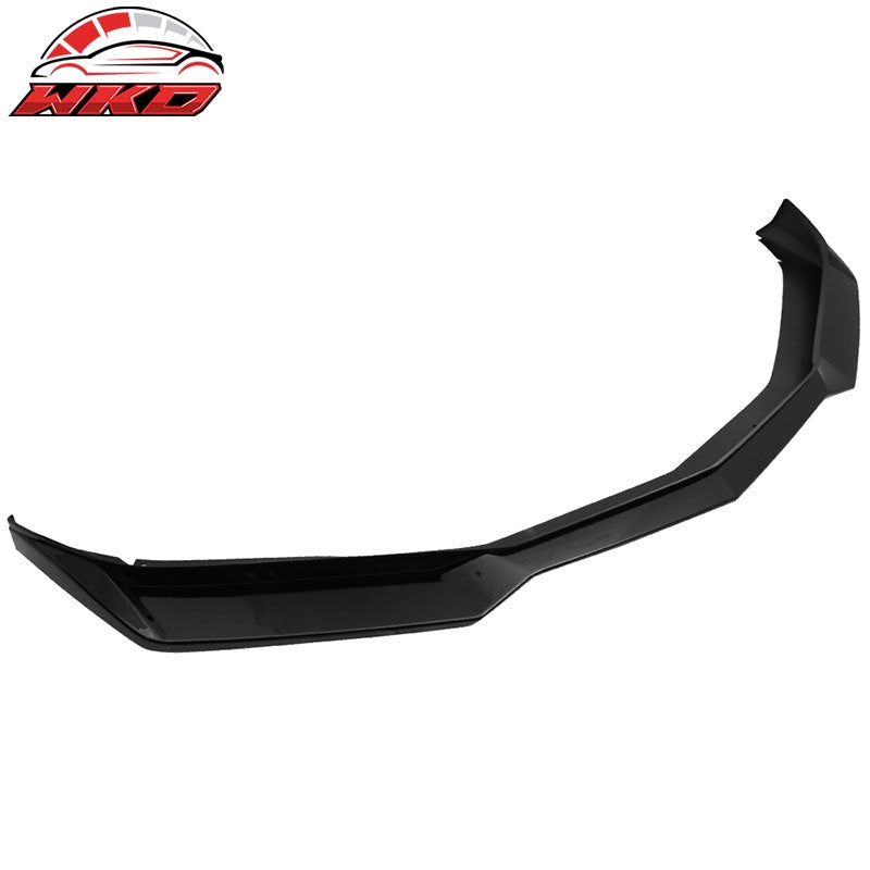 Fits 16-18 Chevy Camaro ZL1 Style Front Bumper Lip PP Gloss Black