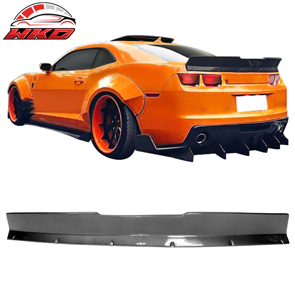 Fits 10-13 Chevrolet Camaro IKON Style Trunk Spoiler - Carbon Fiber Print