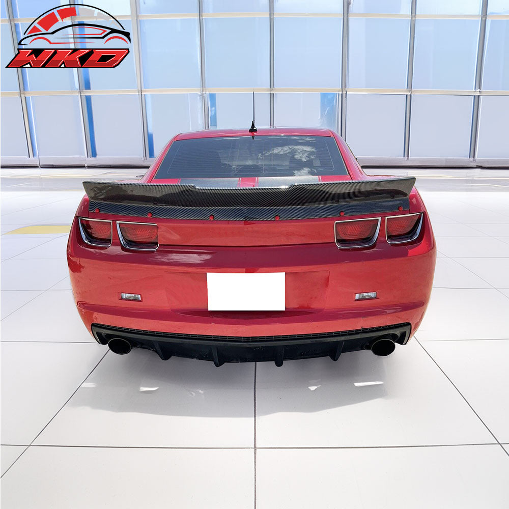 Fits 10-13 Chevrolet Camaro IKON Style Trunk Spoiler - Carbon Fiber Print