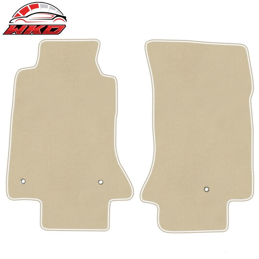 Wholesale 05-13 Chevy Corvette C6 Car Floor Mats Liner Front Nylon Beige Carpets 2PC