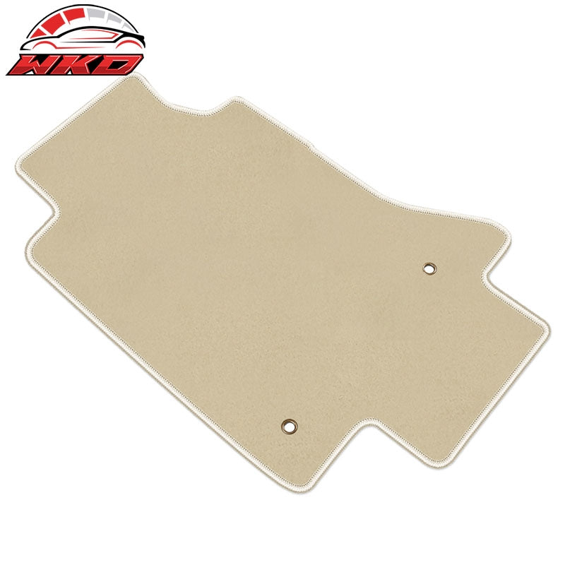 Fits 05-13 Chevy Corvette C6 Car Floor Mats Liner Front Nylon Beige Carpets 2PC
