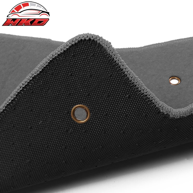 Fits 05-13 Chevy Corvette C6 Car Floor Mats Liner Front Nylon Grey Carpets 2PC