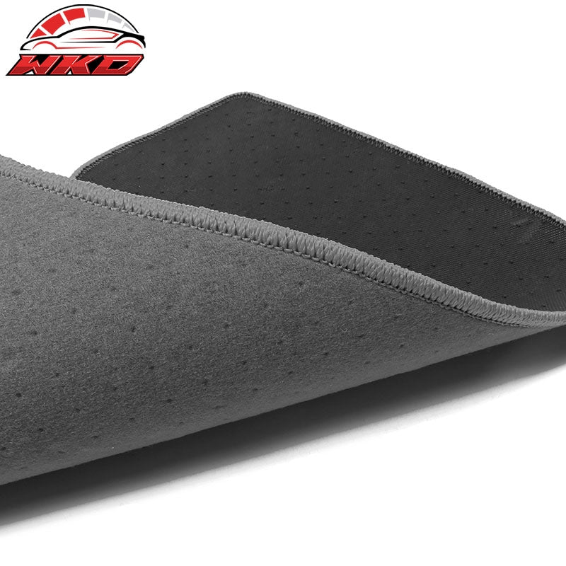 Fits 05-13 Chevy Corvette C6 Car Floor Mats Liner Front Nylon Grey Carpets 2PC
