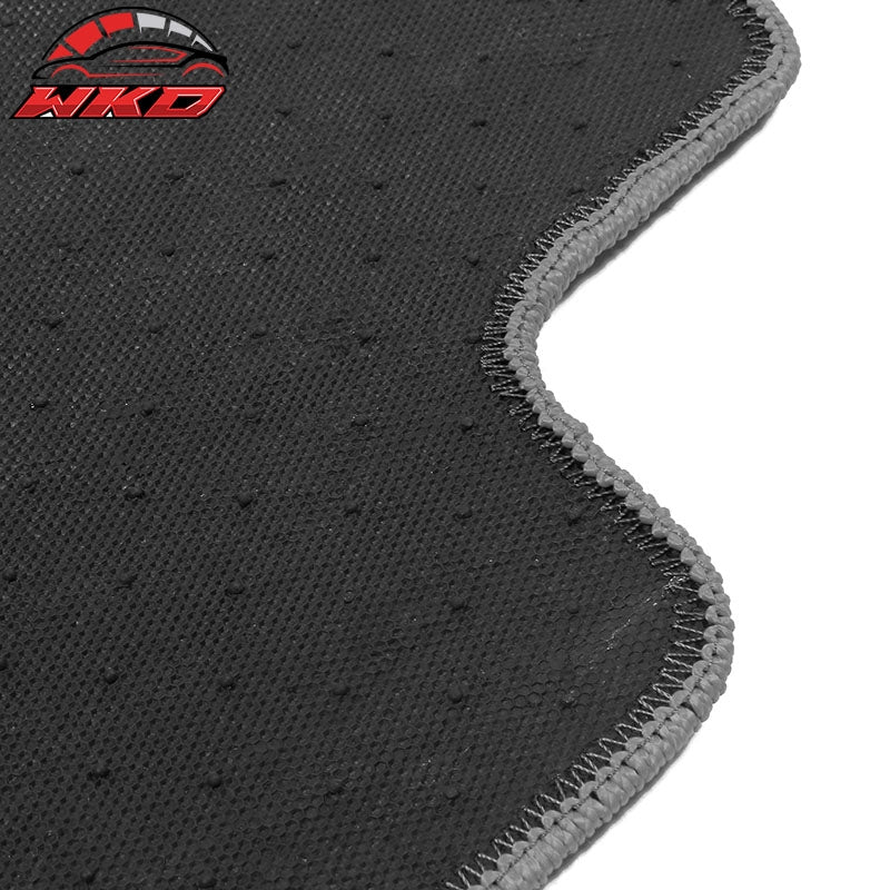 Fits 05-13 Chevy Corvette C6 Car Floor Mats Liner Front Nylon Grey Carpets 2PC