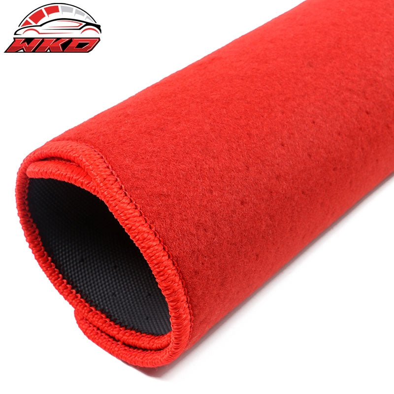 Fits 05-13 Chevy Corvette C6 Car Floor Mats Liner Front Nylon Red Carpets 2PC