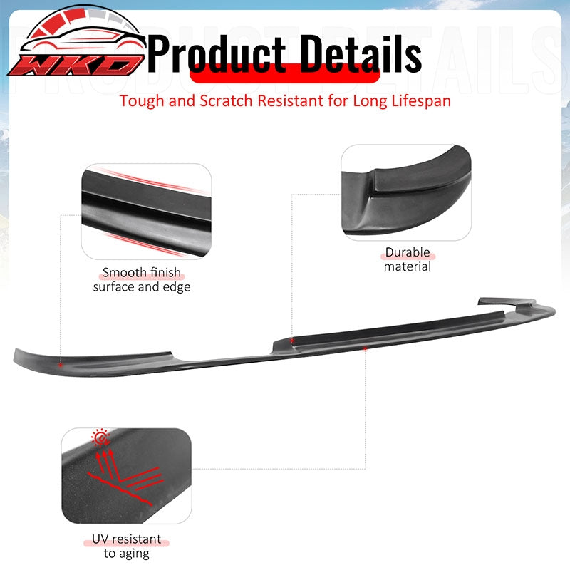 Fits 05-13 Chevy Corvette C6 Z06 Front Bumper Lip Spoiler ZR1 Style Unpainted PU