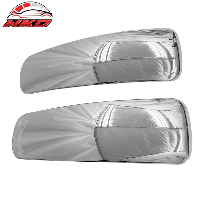 Fits 06-11 Chevy HHR 2PCS Front Bumper Corner Pad Cover Side Trim Chrome ABS