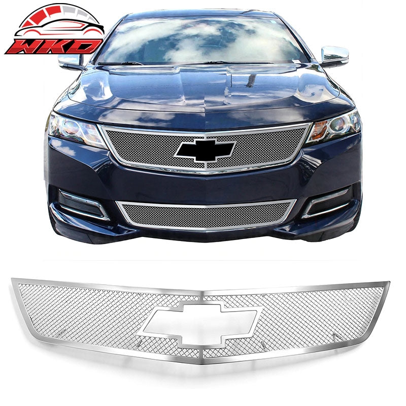 Wholesale 14-20 Chevy Impala Chrome Mesh Style Front Upper Grille Stainless Steel