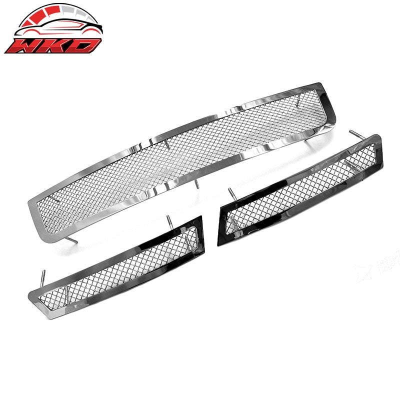 Wholesale 06-13 Chevy Impala Mesh Style Front Bumper Insert Grille Stainless Steel - Wikond Auto