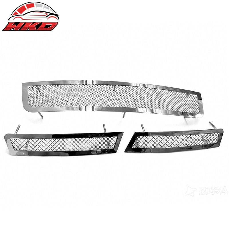 Wholesale 06-13 Chevy Impala Mesh Style Front Bumper Insert Grille Stainless Steel - Wikond Auto