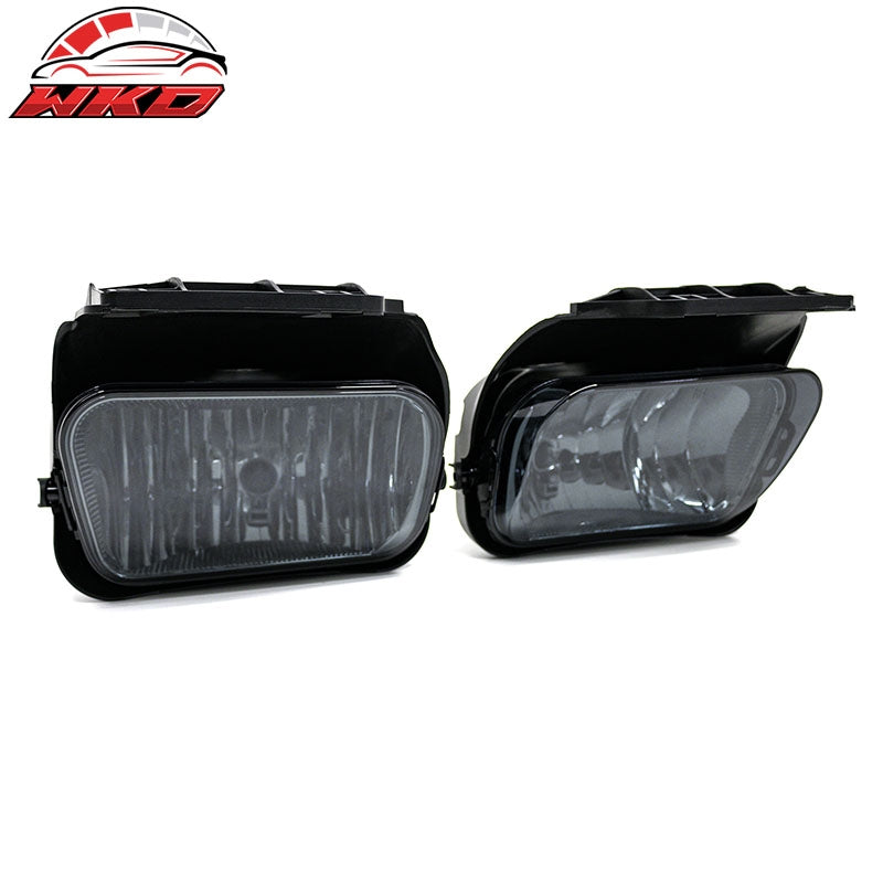 Fits 02-07 Chevy Silverado 1500 2500 3500 Fog Lights Smoke Lens Lamp Assembly