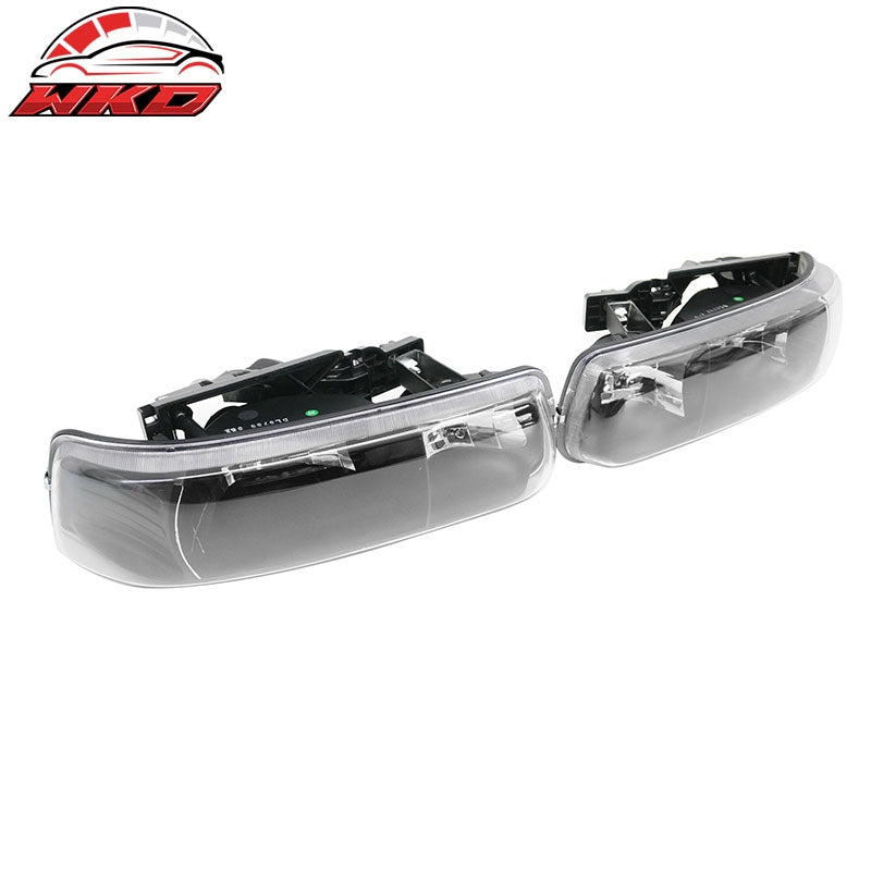 Wholesale 99-02 Chevy Silverado 1500 2500 00-06 Tahoe Head Lights Black Housing Pair - Wikond Auto