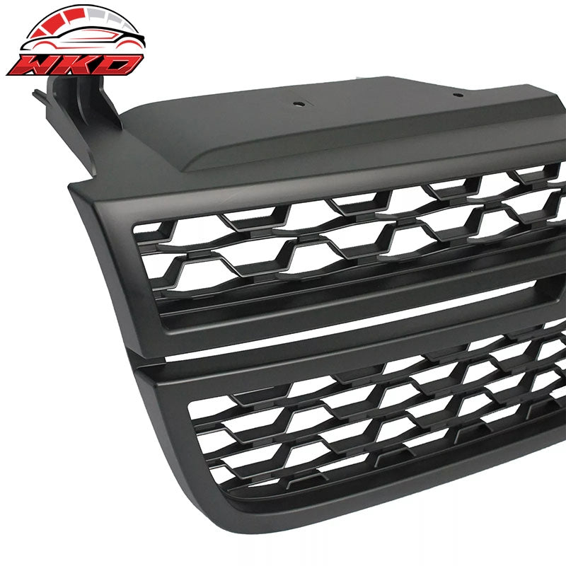 Fits 05-07 Chevy Silverado 1500 2500HD 3500 Front Upper Grille Matte Black