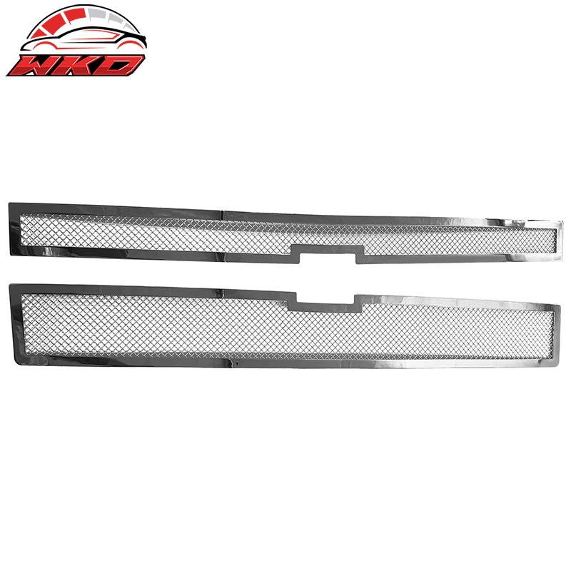 Wholesale 14-15 Chevy Silverado 1500 Chrome Upper Grille Stainless Steel - Mesh Style